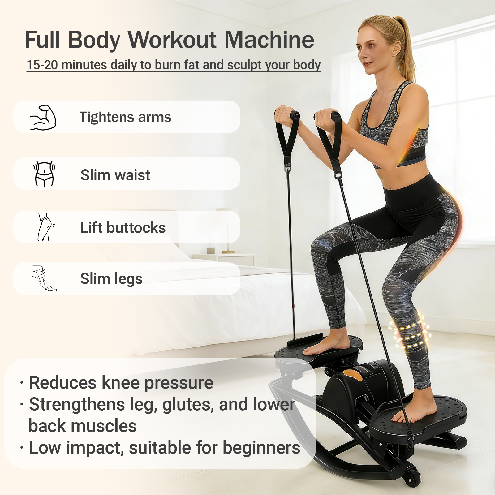 Rock Stepper Machine - The Rock Stepper Side to Side Lateral Rocking Stepper with Digital Monitor