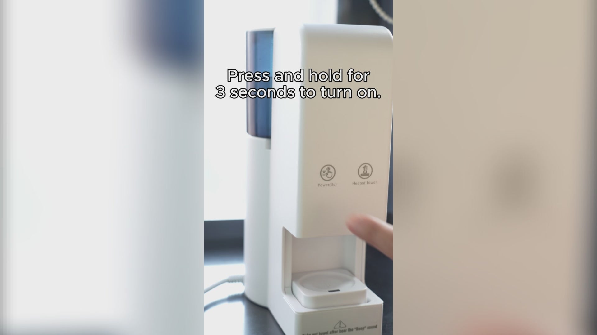 Auto Hot Towel Dispenser,5 Seconds,55°C/130°F,(80PCS Towels)